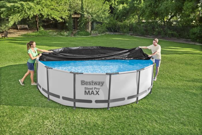 COBERTOR PARA PISCINA DE PVC 15'X36" BESTWAY 58038 NEGRO