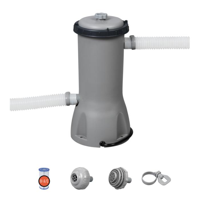 REPUESTO FILTRO DE AGUA PARA PISCINA 800 GALONES BESTWAY 58387 GRIS
