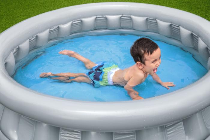 PISCINA INFLABLE DE VINIL 60"X17" DISEÑO NAVE ESPACIAL BESTWAY 51080 