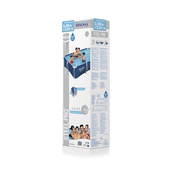 PISCINA DE PARED RIGIDA DURAPLUS 118''X79''X26" BESTWAY 56404