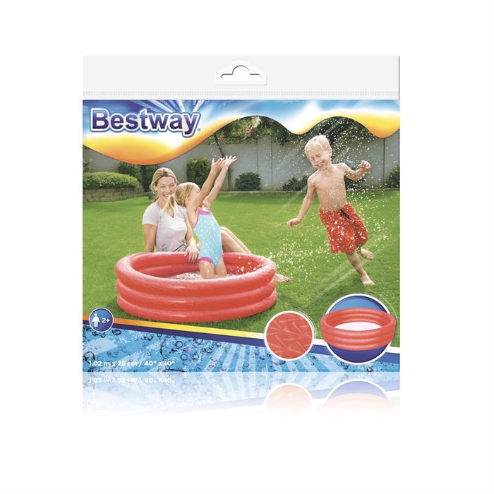 PISCINA INFLABLE DE VINIL 40"X10" BESTWAY 51024 VARIOS COLORES 