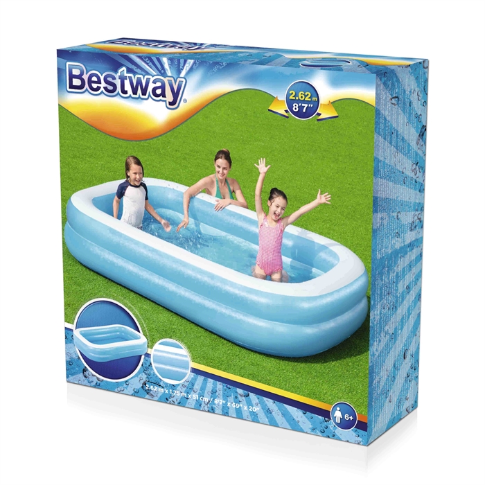 PISCINA INFLABLE DE VINIL 103"X69"X20" BESTWAY 54006 