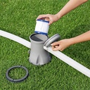 REPUESTO FILTRO DE AGUA PARA PISCINA 3,1"X3,5" BESTWAY 58093 AZUL Y BLANCO 
