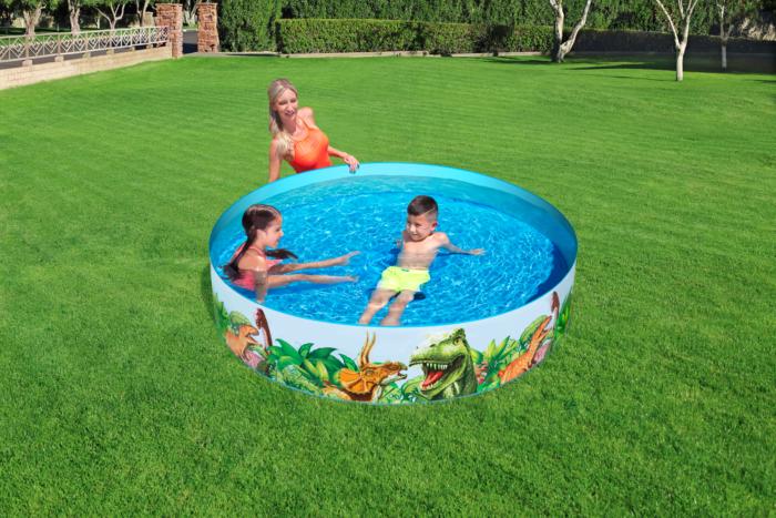 PISCINA DE PARED RIGIDA PVC 72"X15" DISEÑO ANIMALES BESTWAY 55022   