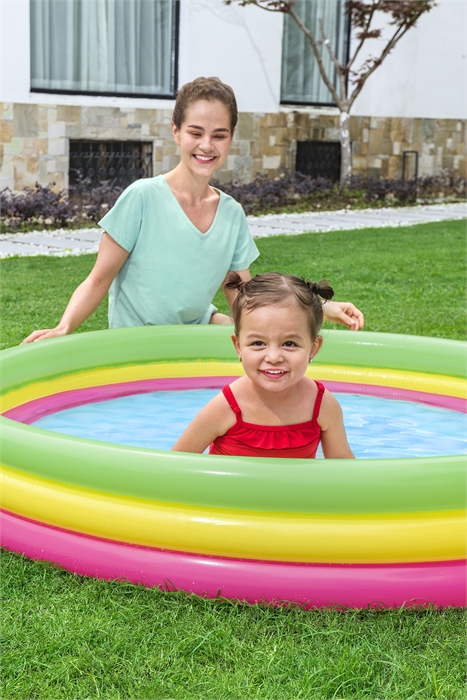 PISCINA INFLABLE DE VINIL 60"X12" BESTWAY 51103 VARIOS COLORES 