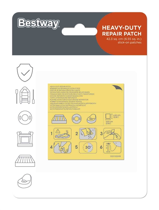PARCHO DE REPARACIÓN PARA PISCINA 10 PIEZAS BESTWAY 62091