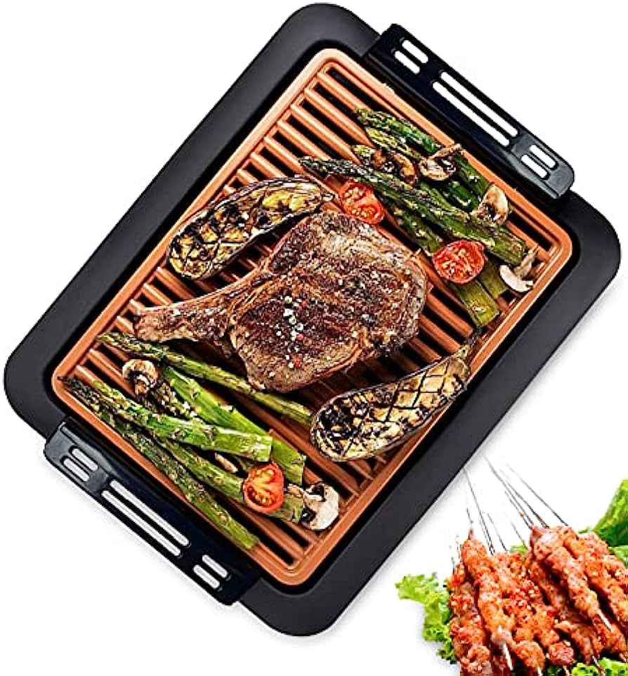 PARRILLA ELECTRICA ANTIADHERENTE 1200 WATTS DECAKILA KUEC028B NEGRO