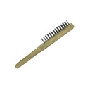Cepillo alambre de 6 lineas mango de madera 106