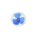 Ventilador para carro 8" 12v aspas plast af-1002