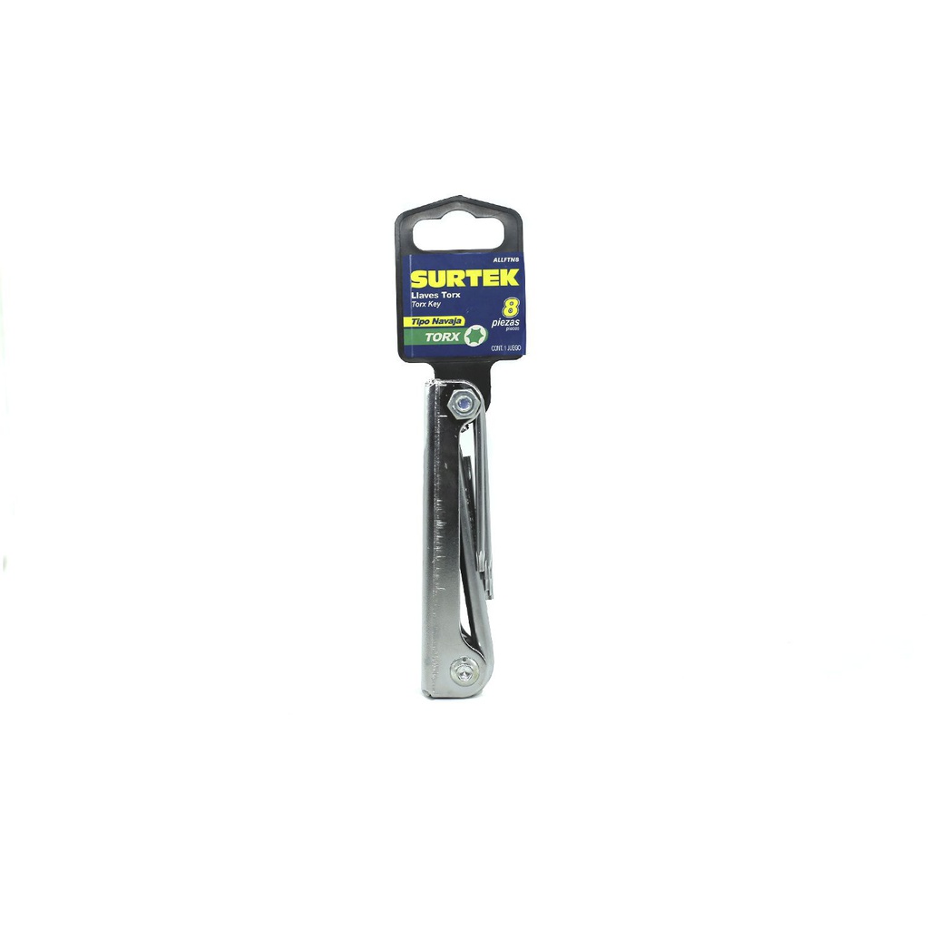 Llave torx t9-t40 8f surtek allftn8