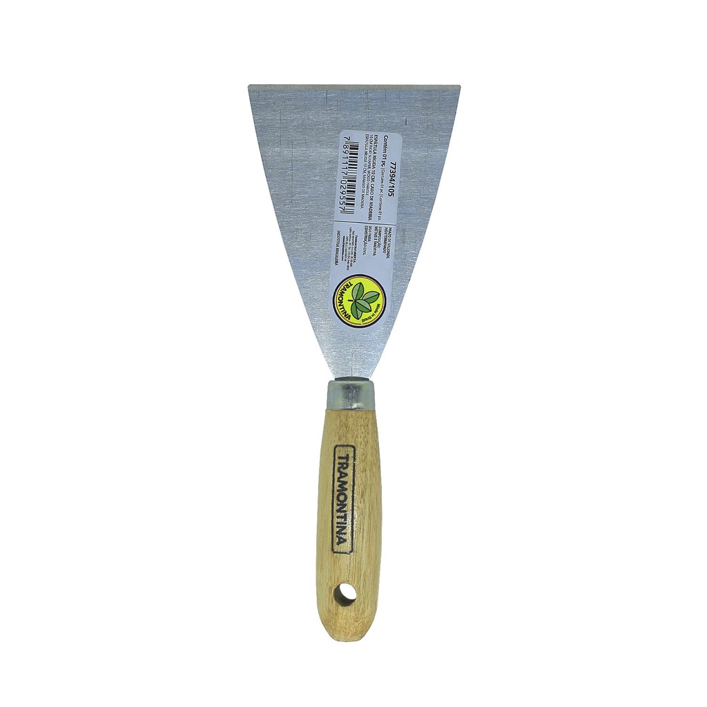 Espatula raspar pared 4" mango de madera 77394/105