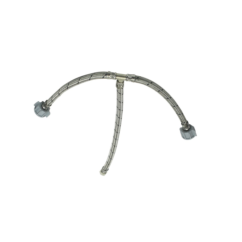 Tubo abasto 1/2"x1/2"x3/8" tipo t coflex eal-v55