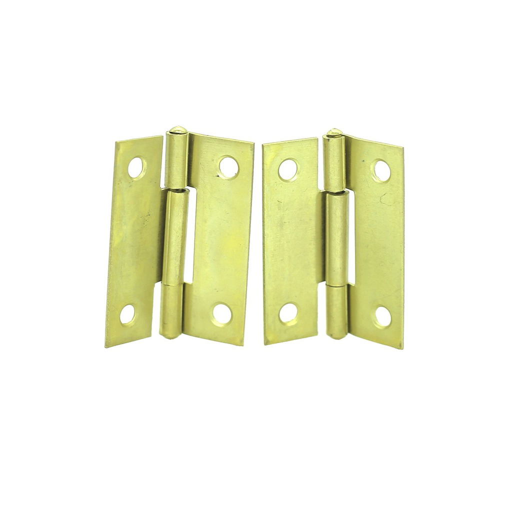 Bisagra china pesada 2"x1.5" con tornillos dorado