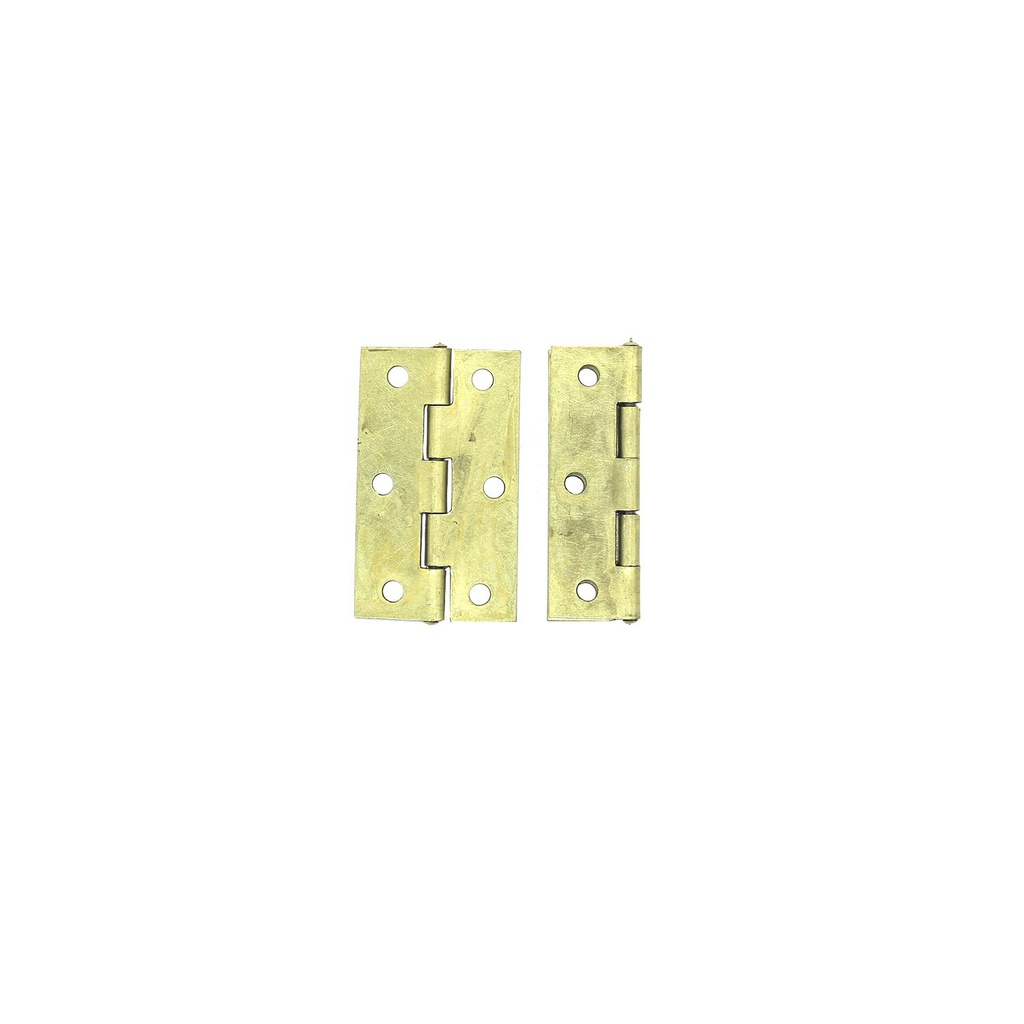 Bisagra china pesada 2.5"x1.5/8" sin tornillos dorado