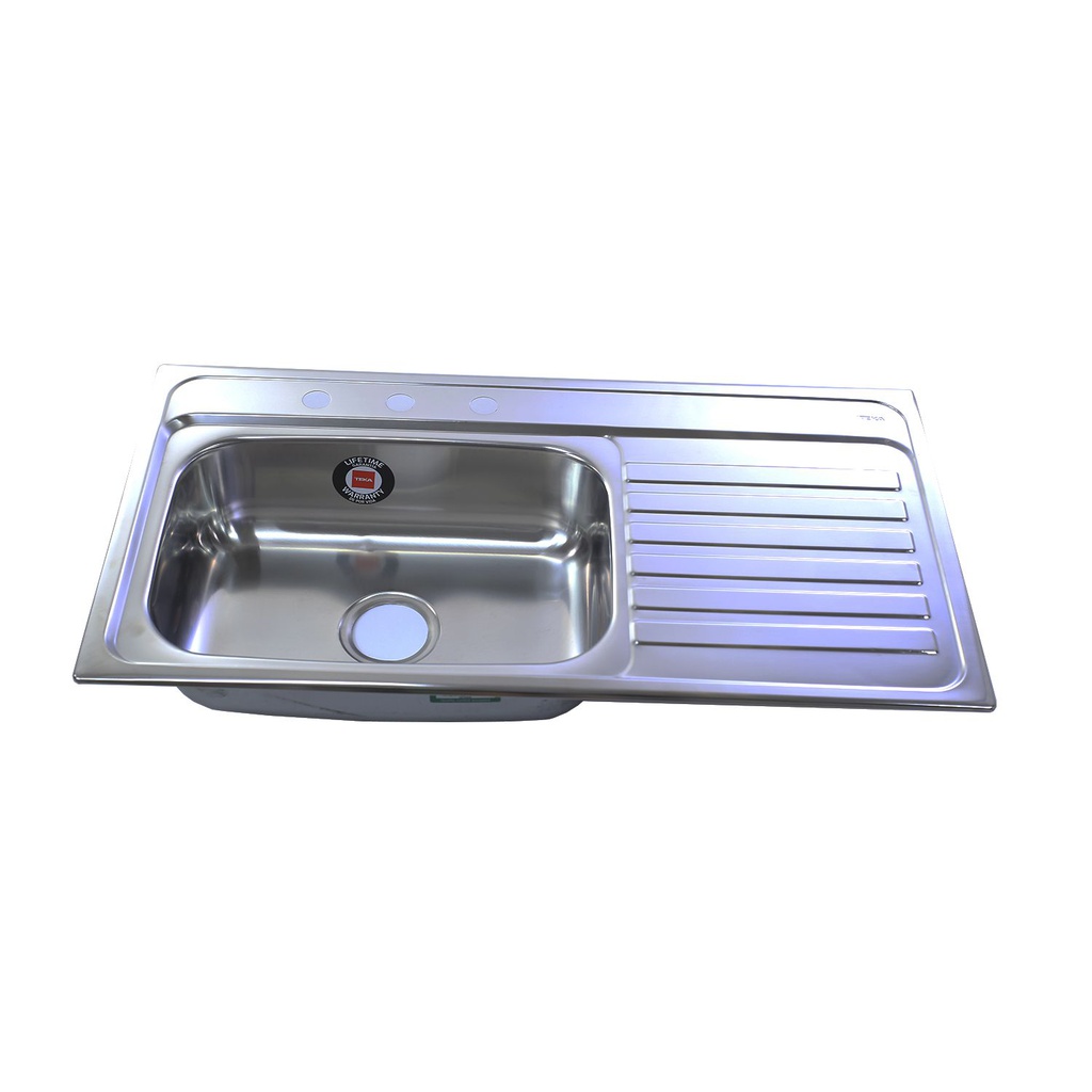 Lavatrasto teka emprotable 37"x20" 1c.1e.d.con ala