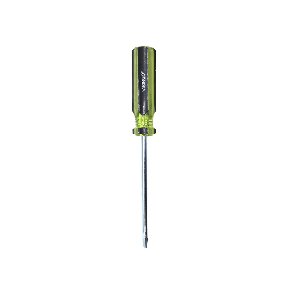 Desarmador plano 1/4x4" vikingo 8/400243 negro/amarillo