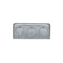 Caja electrica metal 2x4" 11a 1/2" ub-2-12