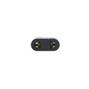 Adaptador electrico plano a plano 392 negro