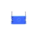 Caja electrica plástica 3.3/4x2.1/4" b118a azul