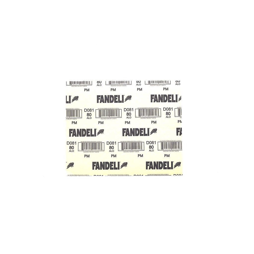 Lija para madera / yeso d081 80 fandeli 0060