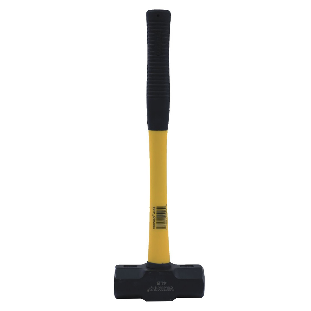 Almadana 4lb cabeza negra con mango fibra de vidiro vikingo