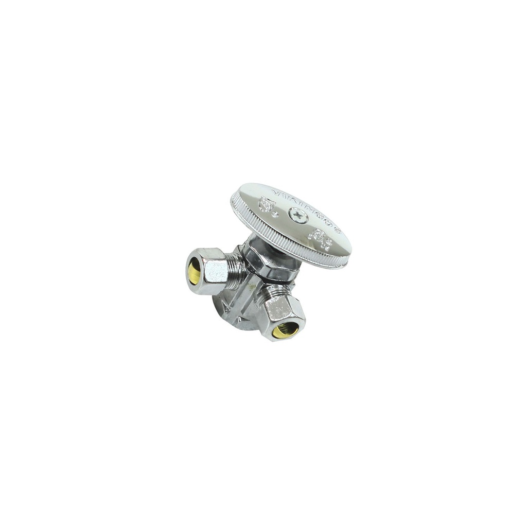 Valvula angulo 1/2x3/8x3/8" doble 8/av-dual