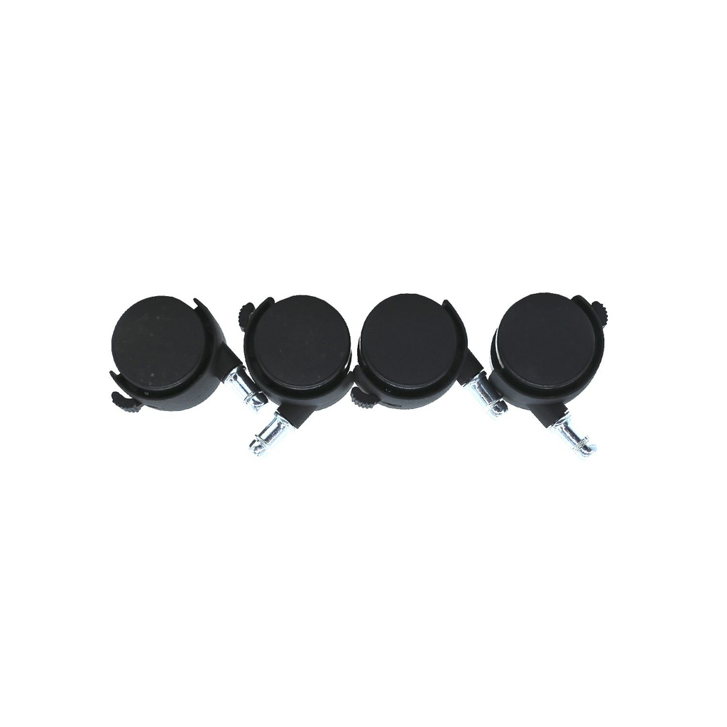 Rodos para mueble nylon 4pc con pin bk 2" 30kg