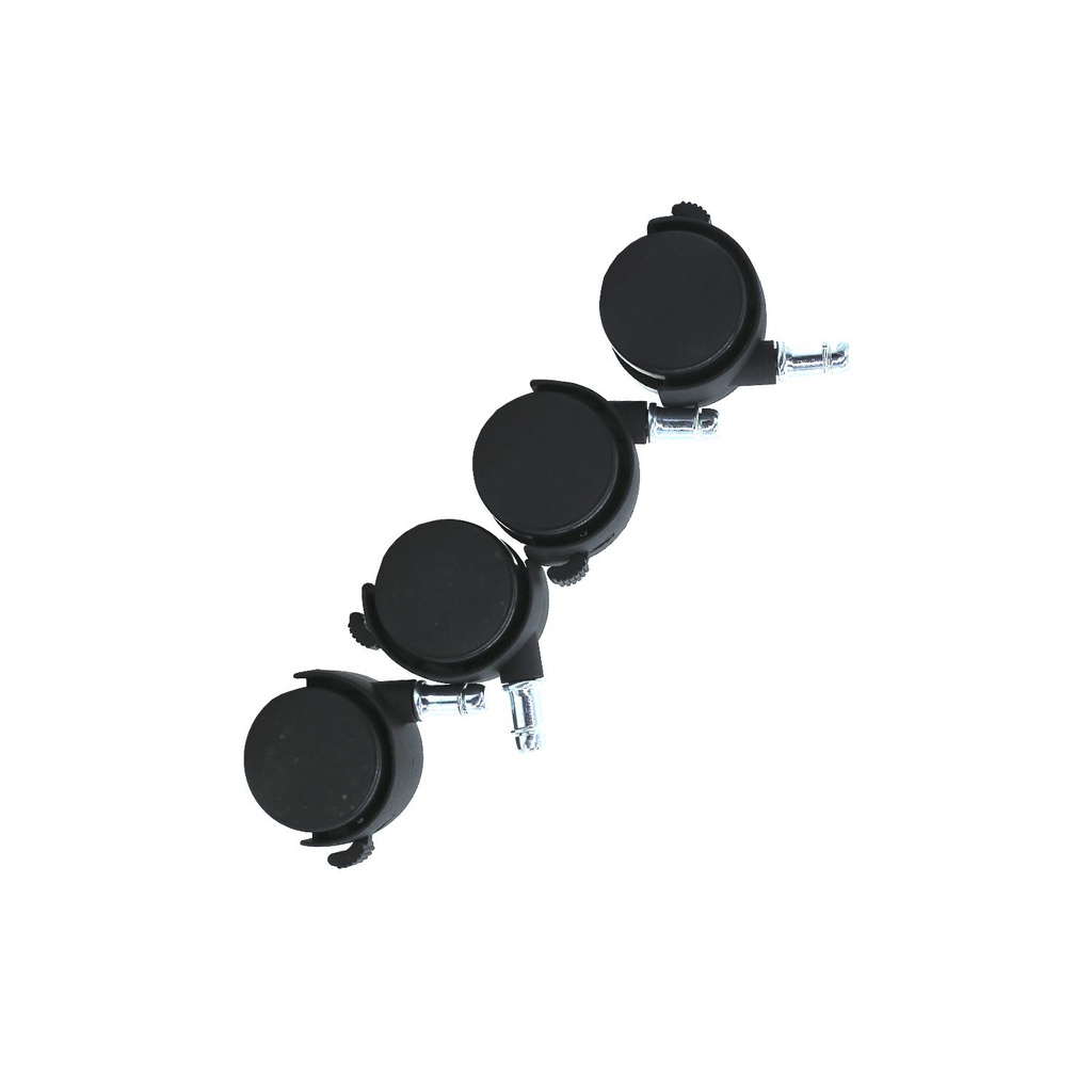 Rodos para mueble nylon 4pc con pin bk 2" 30kg