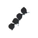 Rodos para mueble nylon 4pc con pin bk 2" 30kg