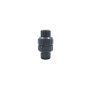Valvula cheque 1/2" pvc  sin rosca ld-807 gris