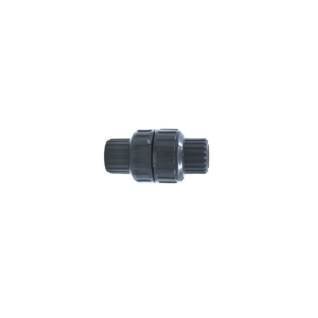 Valvula cheque 1/2" pvc  sin rosca ld-807 gris