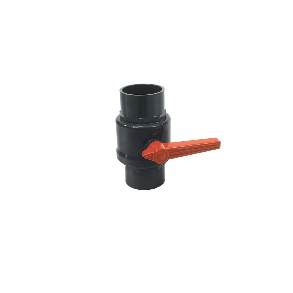 Valvula balin 4" pvc sin rosca perilla larga ld-828s