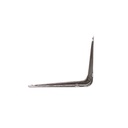 Escuadra metal 4"x5"x0.8mm cafe oscuro