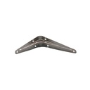 Escuadra metal 4"x5"x0.8mm cafe oscuro