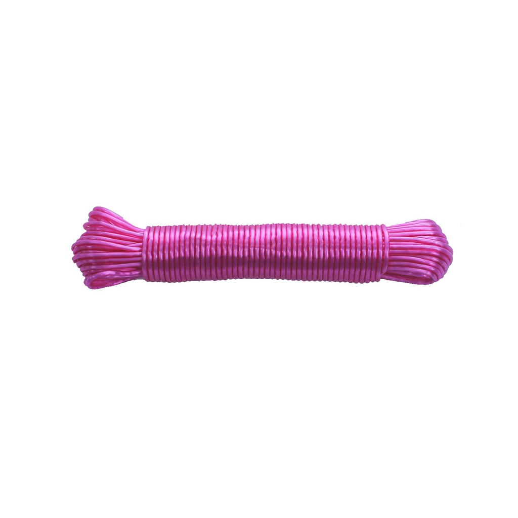 Cuerda plastica para tender ropa 66' 21612 varios colores