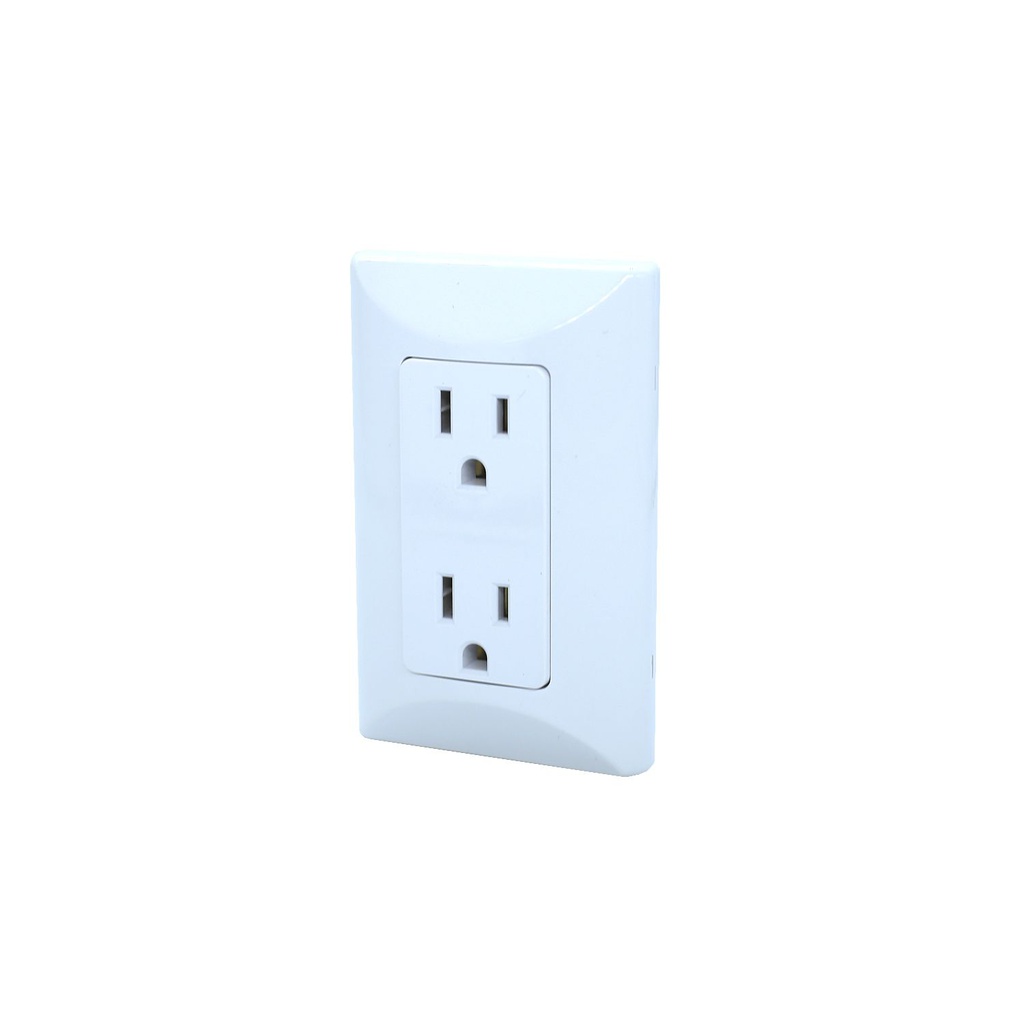Tomacorriente doble superficie 15a 125v 77-w