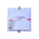 Lampara panel empotrable led 18w 6500k mun cuadrada blanco