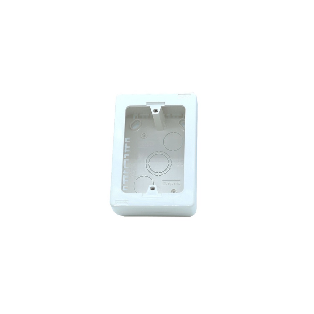 Caja rectangular para canaleta legr 89394 blanca
