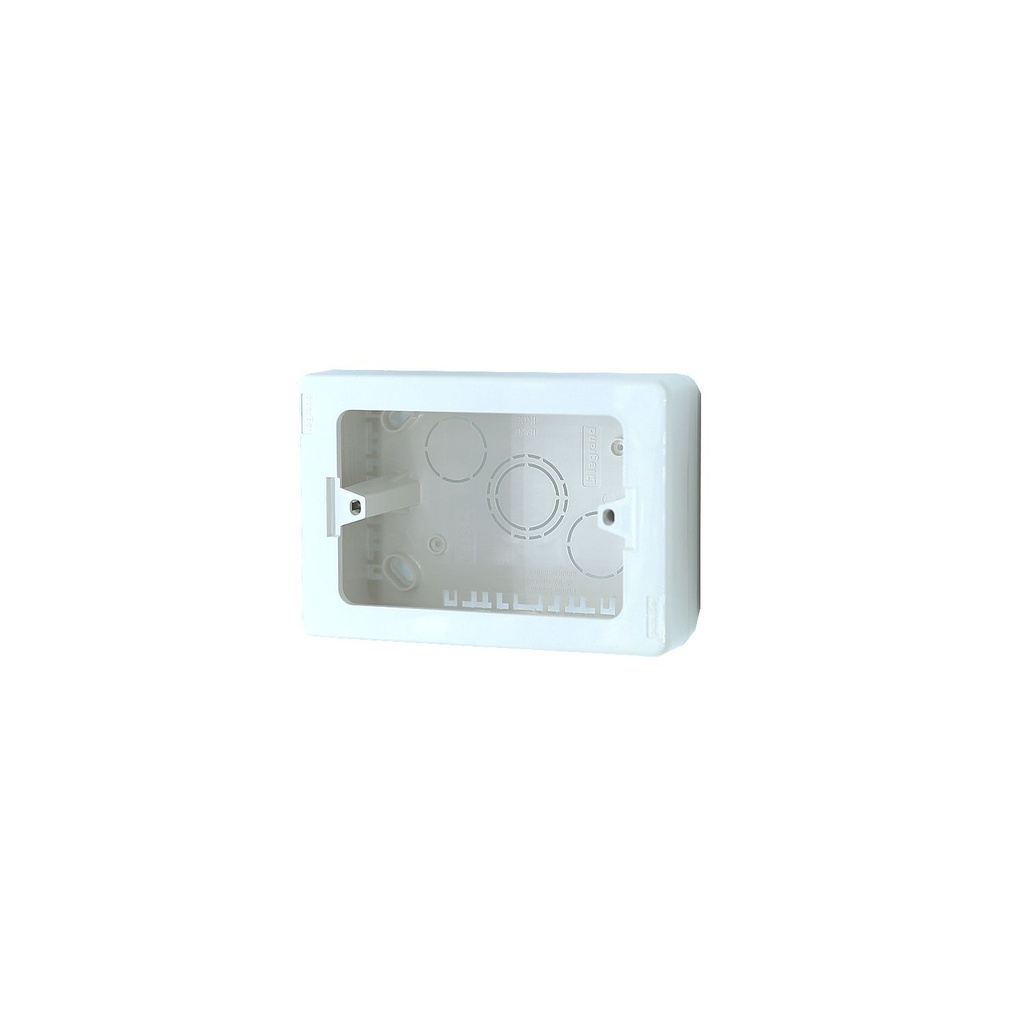 Caja rectangular para canaleta legr 89394 blanca