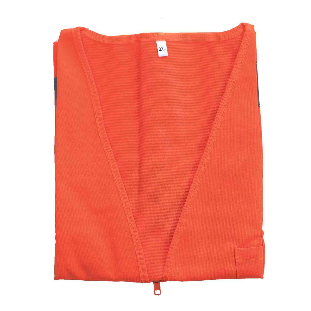 Chaleco reflect xxxl con bolsas lm-v015 anaranjado / gris