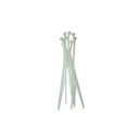 Abrazadera plastica aj 4" 100pc blanca