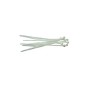 Abrazadera plastica aj 4" 100pc blanca