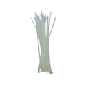 Abrazadera plastica aj 8" 100pc blanca