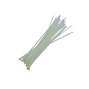 Abrazadera plastica aj 8" 100pc blanca