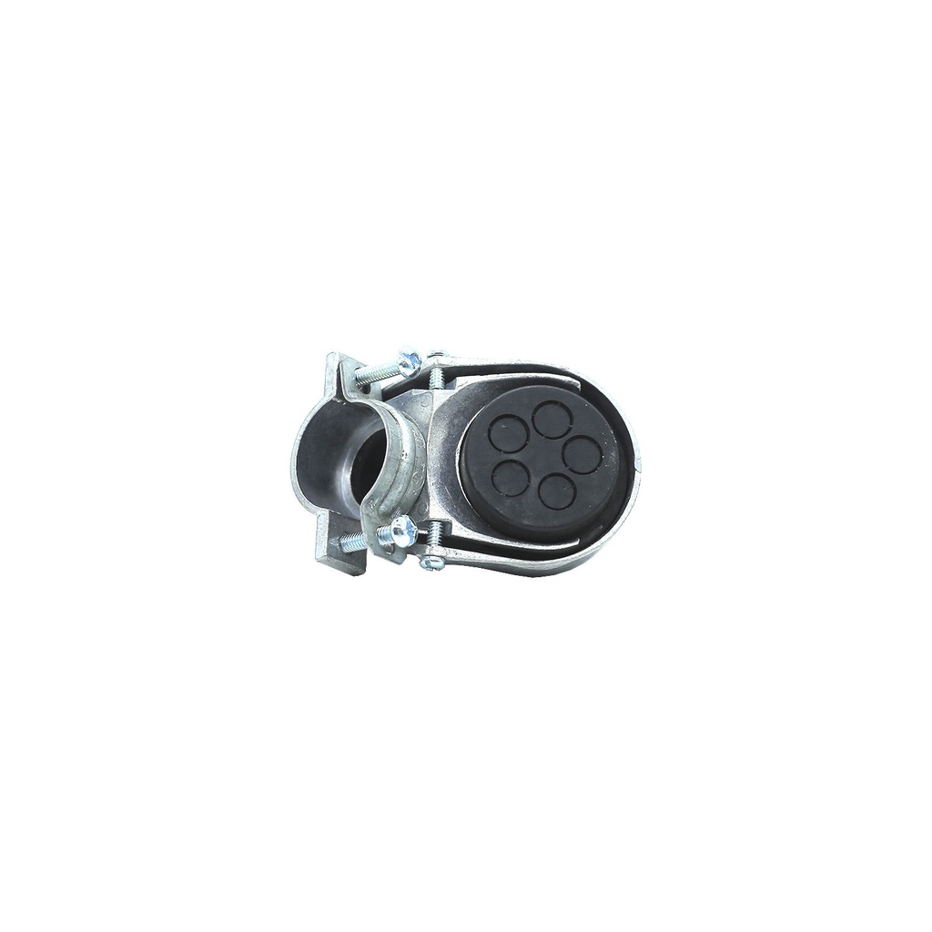 Mufa para contador zinc 1" con abrazadera