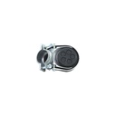 Mufa para contador zinc 1" con abrazadera