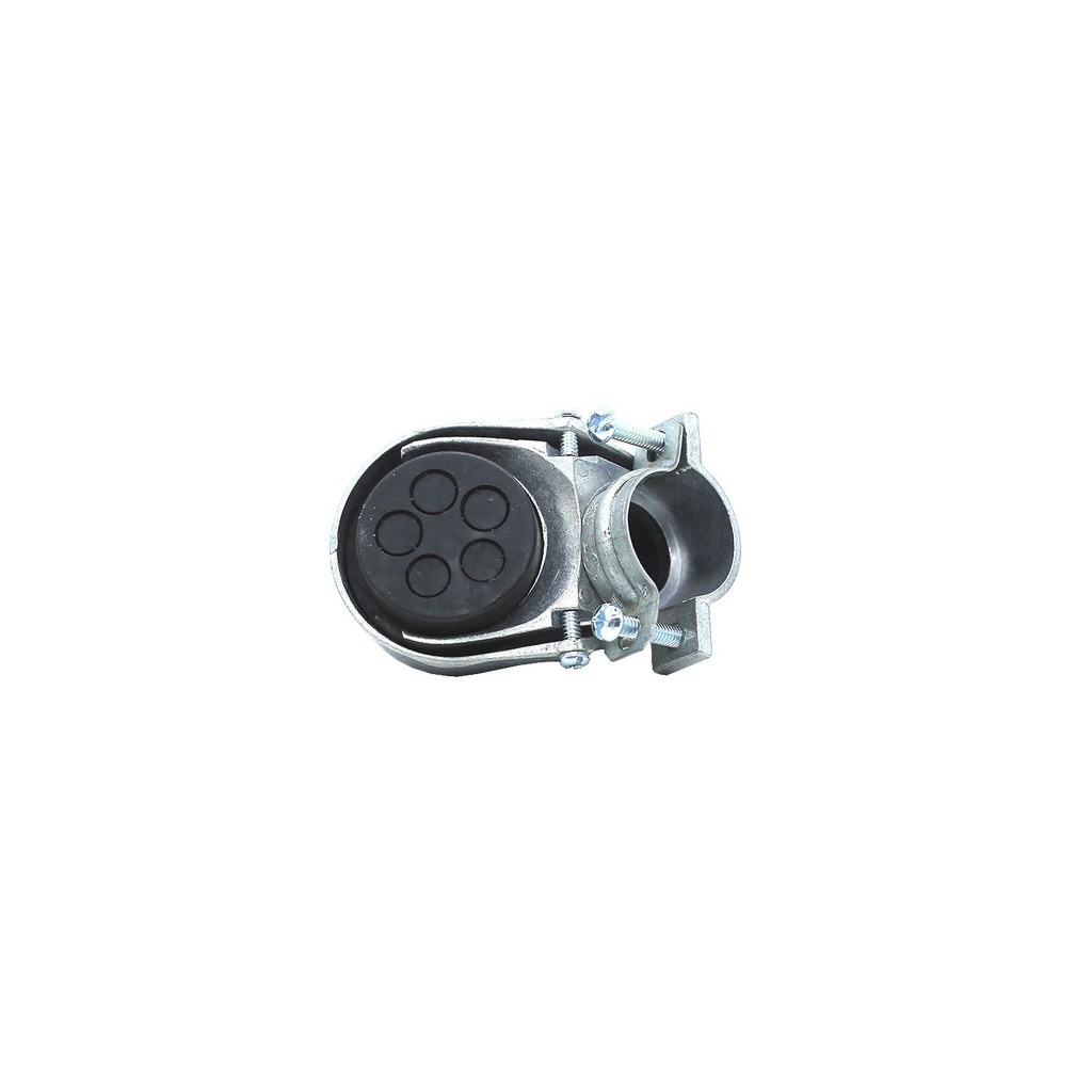 Mufa para contador zinc 1" con abrazadera