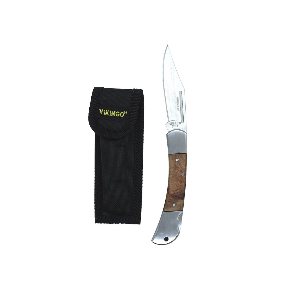 Navaja mango madera estuche vikingo h-hm-1547