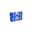 Soporte o estribo 3/8" 6lin kwb-04 cromo pulido/azul
