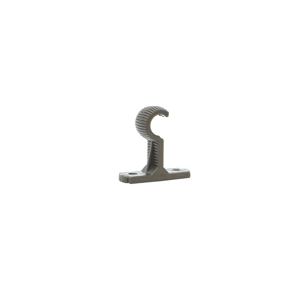 Soporte plastica para cortinero 1" scm cafe